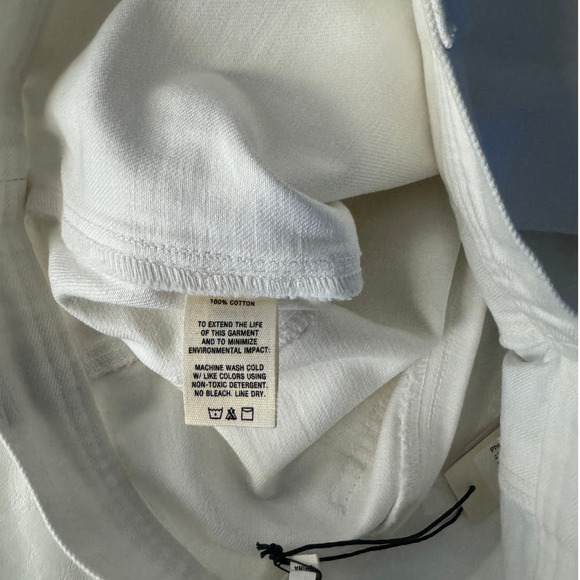 Alex Mill  Phoebe Shorts in White Denim Size 8 - Picture 7 of 8